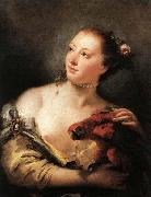 Giovanni Battista Tiepolo, Woman with a Parrot
